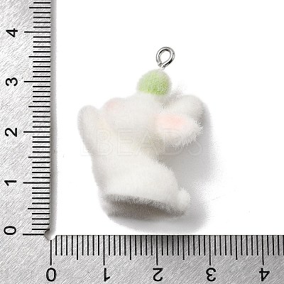 Easter Opaque Resin Pendants RESI-F062-03B-1