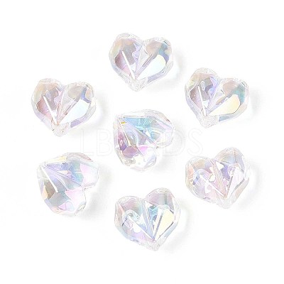 UV Plating Transparent Acrylic Beads MACR-L007-05A-01-1