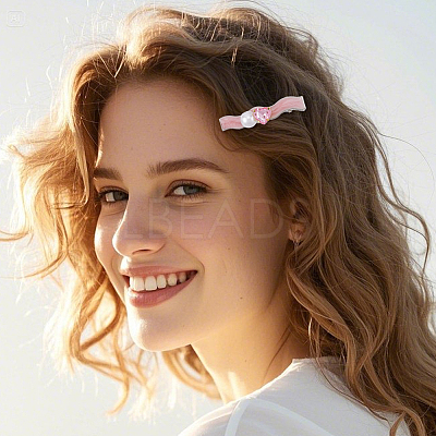 Zinc Alloy & Resin Hair Bobby Pins PHAR-SP0001-02-1
