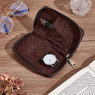 Cowhide Watch Boxes CON-WH0106-10-1
