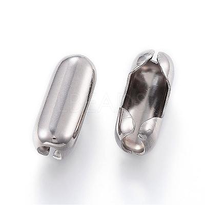 Tarnish Resistant 304 Stainless Steel Ball Chain Connectors STAS-K121-01-S-1