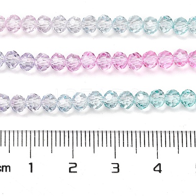Transparent Painted Glass Beads Strands DGLA-A034-T4mm-A10-1