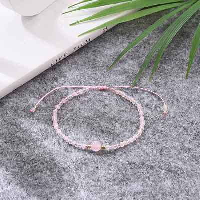 Adjustable Nylon Thread Braided Bead Bracelets BJEW-JB05658-01-1