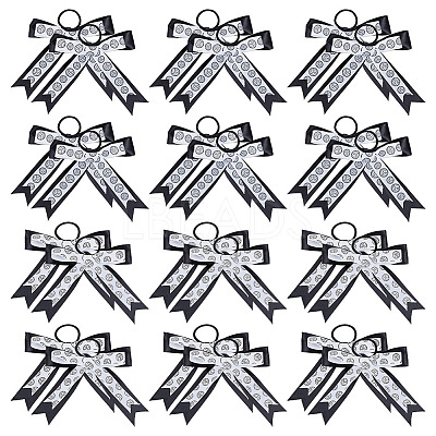 24Pcs 12 Style Polyester Hair Ties OHAR-PH00011-1