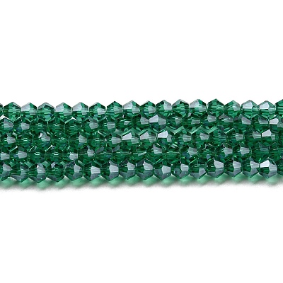 Transparent Electroplate Glass Beads Strands GLAA-F029-2mm-C10-1