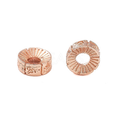 Rack Plating Brass Beads KK-S379-12RG-1