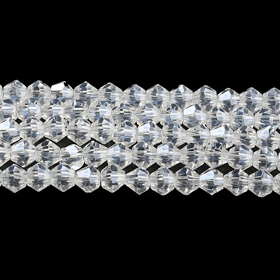 Transparent Electroplate Glass Beads Strands LS-GLAA-F029-3mm-C13-1