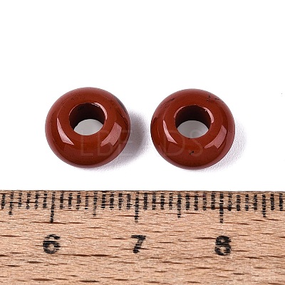 Natural Red Jasper European Beads G-Q602-04F-1