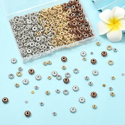 600Pcs 12 Styles CCB Plastic Bead Spacers CCB-YW0001-62-1