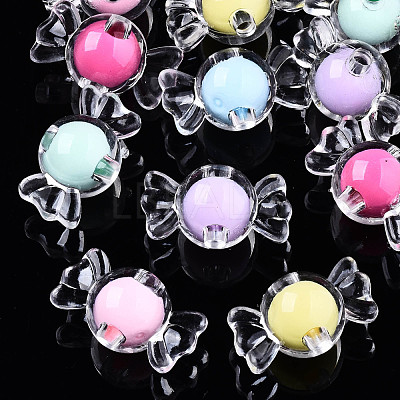 Transparent Acrylic Beads X-TACR-N011-002A-01-1