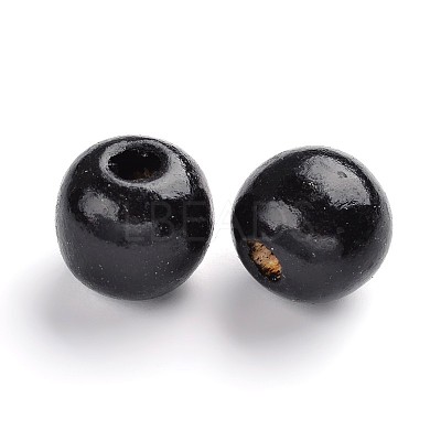 Dyed Natural Wood Beads TB095Y-10-1