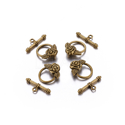 Tibetan Style Toggle Clasps LS-GLF0026Y-NF-1