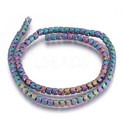 Electroplate Non-magnetic Synthetic Hematite Bead Strands G-I208-19F-F-1