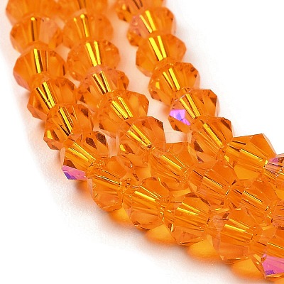 Transparent Electroplate Glass Beads Strands LS-GLAA-F029-2mm-D23-1