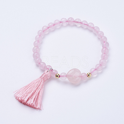 Tassel Charm Bracelets BJEW-P190-05A-1