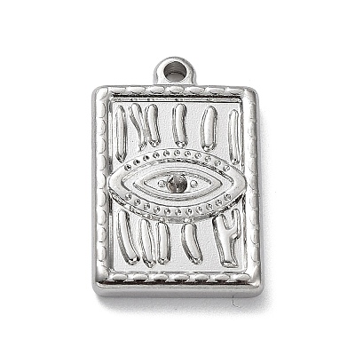 Tarnish Resistant 304 Stainless Steel Pendant Rhinestone Settings STAS-M323-56P-1