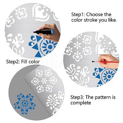 Stainless Steel Cutting Dies Stencils DIY-WH0238-018-1