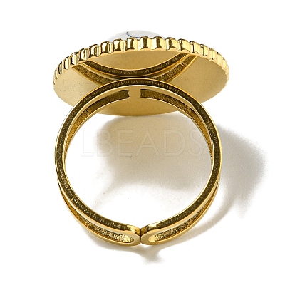 Ion Plating(IP) 304 Stainless Steel Open Cuff Rings RJEW-C079-16G-01-1