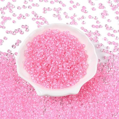 6/0 Inside Colours Transparent Glass Seed Beads SEED-T007-07G-1