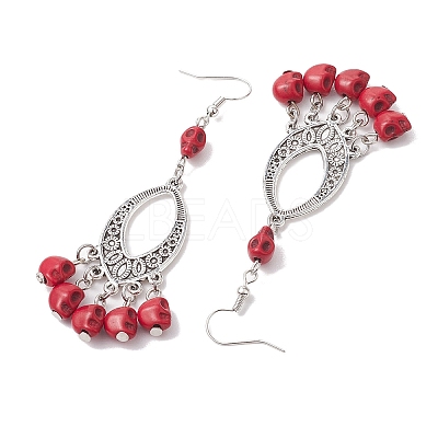 2 Pairs Brass Dangle Earrings EJEW-JE05890-03-S-1