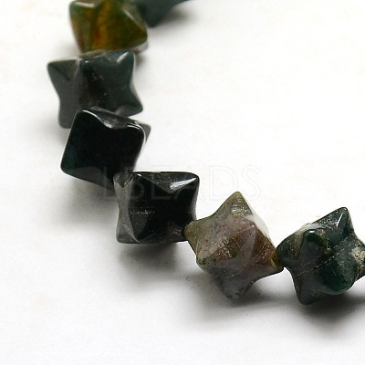 Nuggets Natural Moss Agate Beads Strands G-P063-89-1