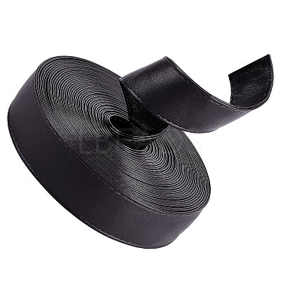 Flat PU Imitation Leather Cord LC-WH0006-05A-02-1