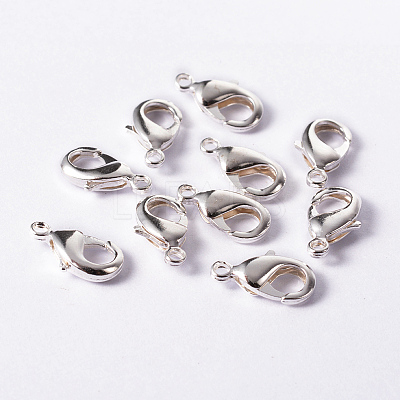 Brass Lobster Claw Clasps KK-903-S-NF-1