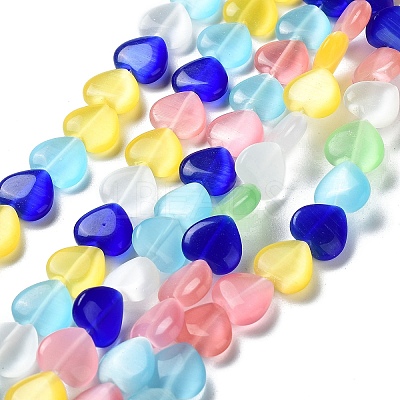 Cat Eye Glass Bead Strands CE-R010-11-1