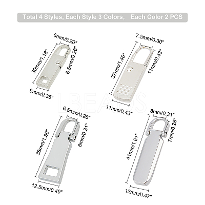 Zinc Alloy Replacement pull-tab Accessories PALLOY-PH0001-68-1