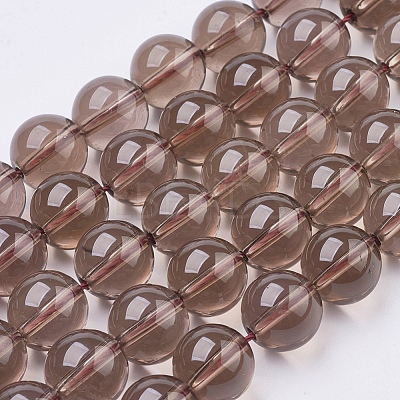 Smoky Quartz Beads Strands X-G-C076-10mm-4-1