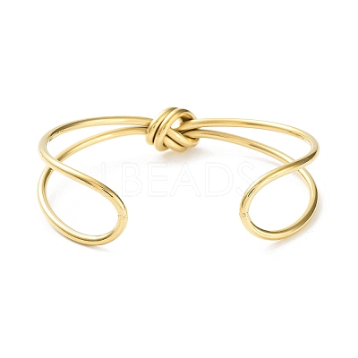 304 Stainless Steel Cuff Bangles BJEW-G685-01E-1