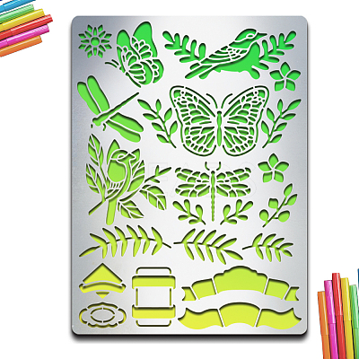 BBQ Daily Theme Stainless Steel Metal Stencils DIY-WH0289-054-1