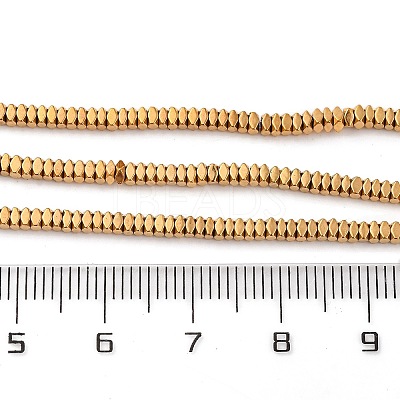 Electroplated Synthetic Non-magnetic Hematite Beads Strands G-H027-A01-01-1