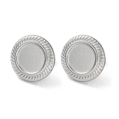 Non-Tarnish 304 Stainless Steel Stud Earrings Findings LS-STAS-M323-07P-1