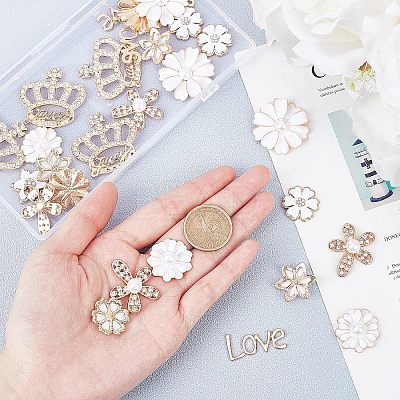 Alloy Rhinestone Cabochons PALLOY-OC0002-15LG-1
