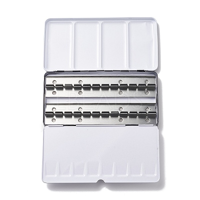 (Defective Closeout Sale: Scratch & Pit)Iron Watercolor Oil Storage Box TOOL-XCP0001-66-1