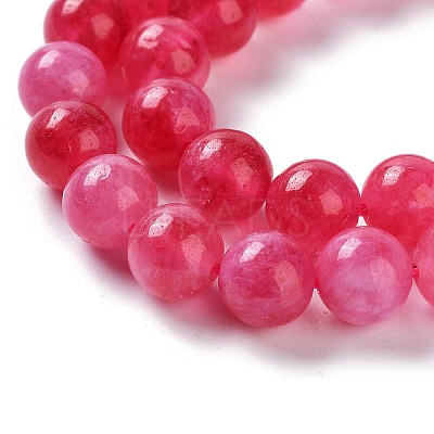 Dyed Natural Malaysia Jade Beads Strands G-G021-02B-08-1