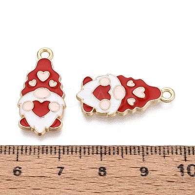 Christmas Alloy Enamel Pendants ENAM-T024-21A-G-1