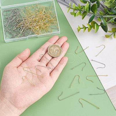 160Pcs 4 Style 316 Surgical Stainless Steel Earring Hooks STAS-UN0039-38-1