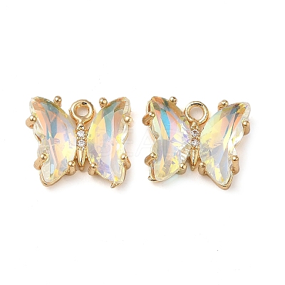 Brass with Glass Pendants FIND-Z020-02K-1
