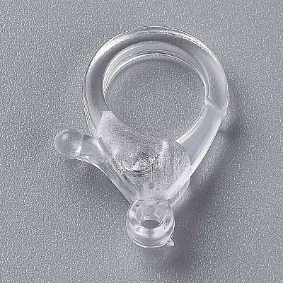 Transparent Plastic Lobster CLaw Clasps LS-KY-H005-A13-1