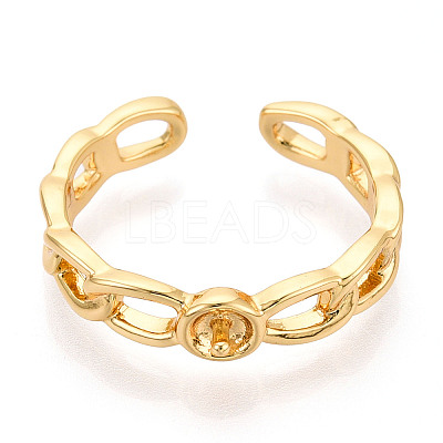 Brass Cup Peg Ring Settings KK-N274-32G-1