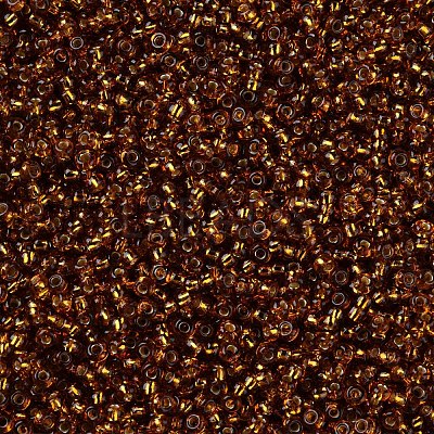 11/0 Silver Lined Grade A Transparent Glass Seed Beads X-SEED-Q007-F54-1