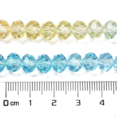 Transparent Painted Glass Beads Strands DGLA-A034-T8mm-A13-1