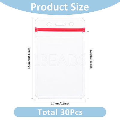 Waterproof PVC Resealable Bags ABAG-WH0035-062-1