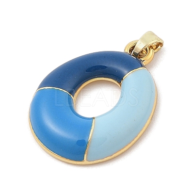 Alloy Enamel Pendants ENAM-S023-01G-O-1