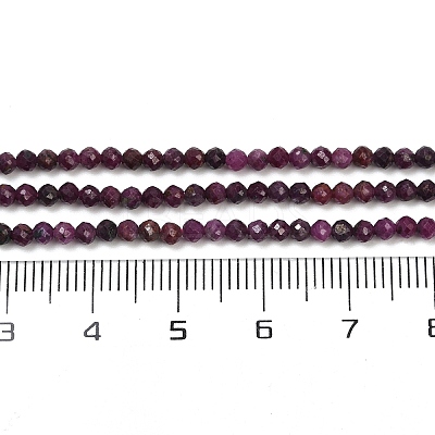 Natural Ruby Beads Strands G-C181-B06-01-1