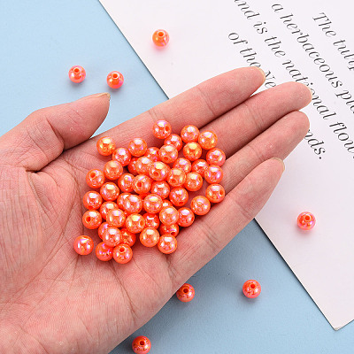 Opaque Acrylic Beads MACR-S370-D8mm-20-1