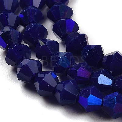 Opaque Solid Color Imitation Jade Glass Beads Strands EGLA-A039-P4mm-L10-1