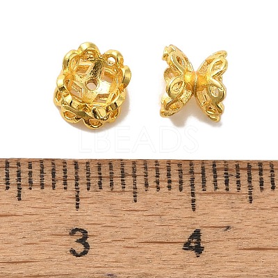 Brass Bead Caps KK-C072-04A-G-1